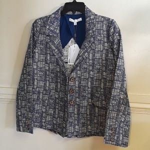 Host Pick Blue Jacquard Peter Pocket Blazer